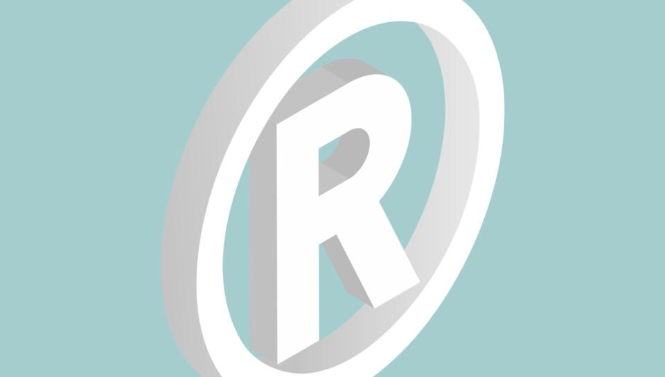 Vector image of trademark icon